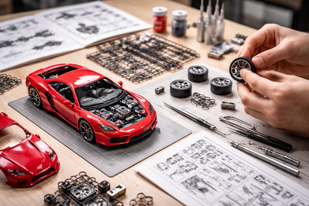 Comment construire un modèle réduit de voiture en kit facilement