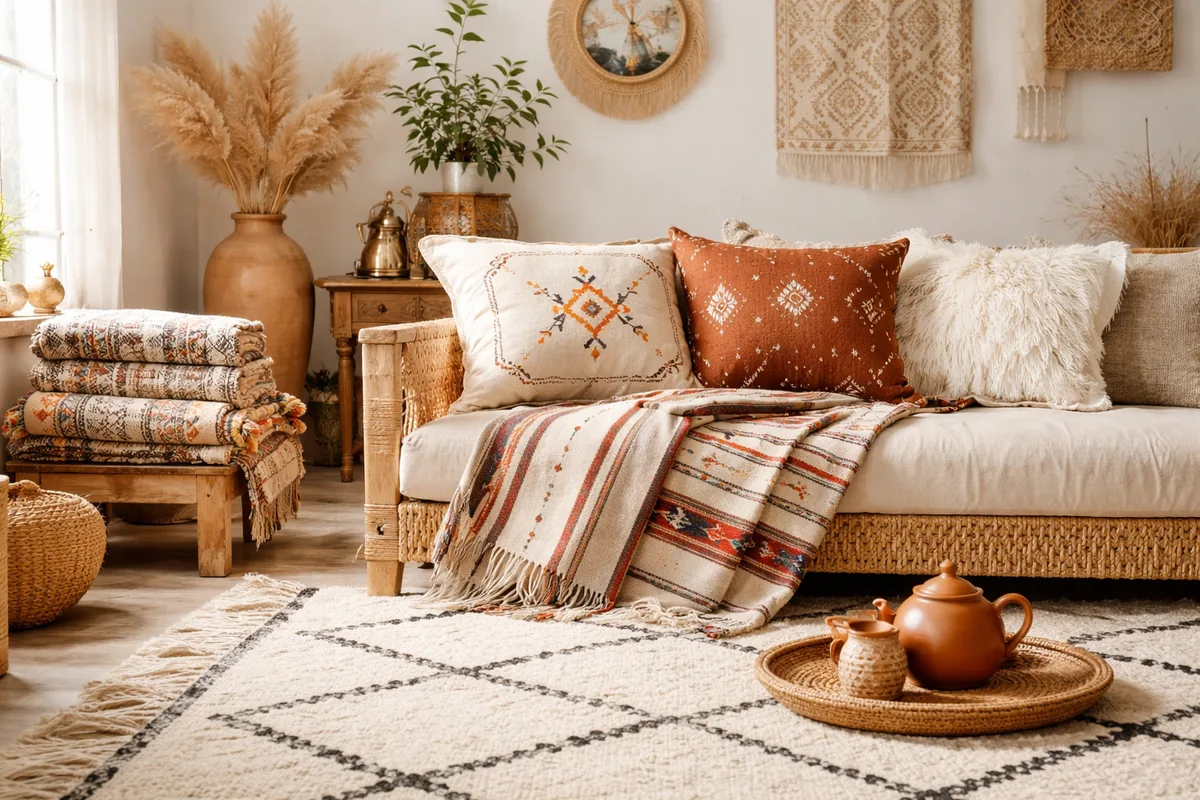 Où acheter des textiles faits main marocains pour décorer votre intérieur