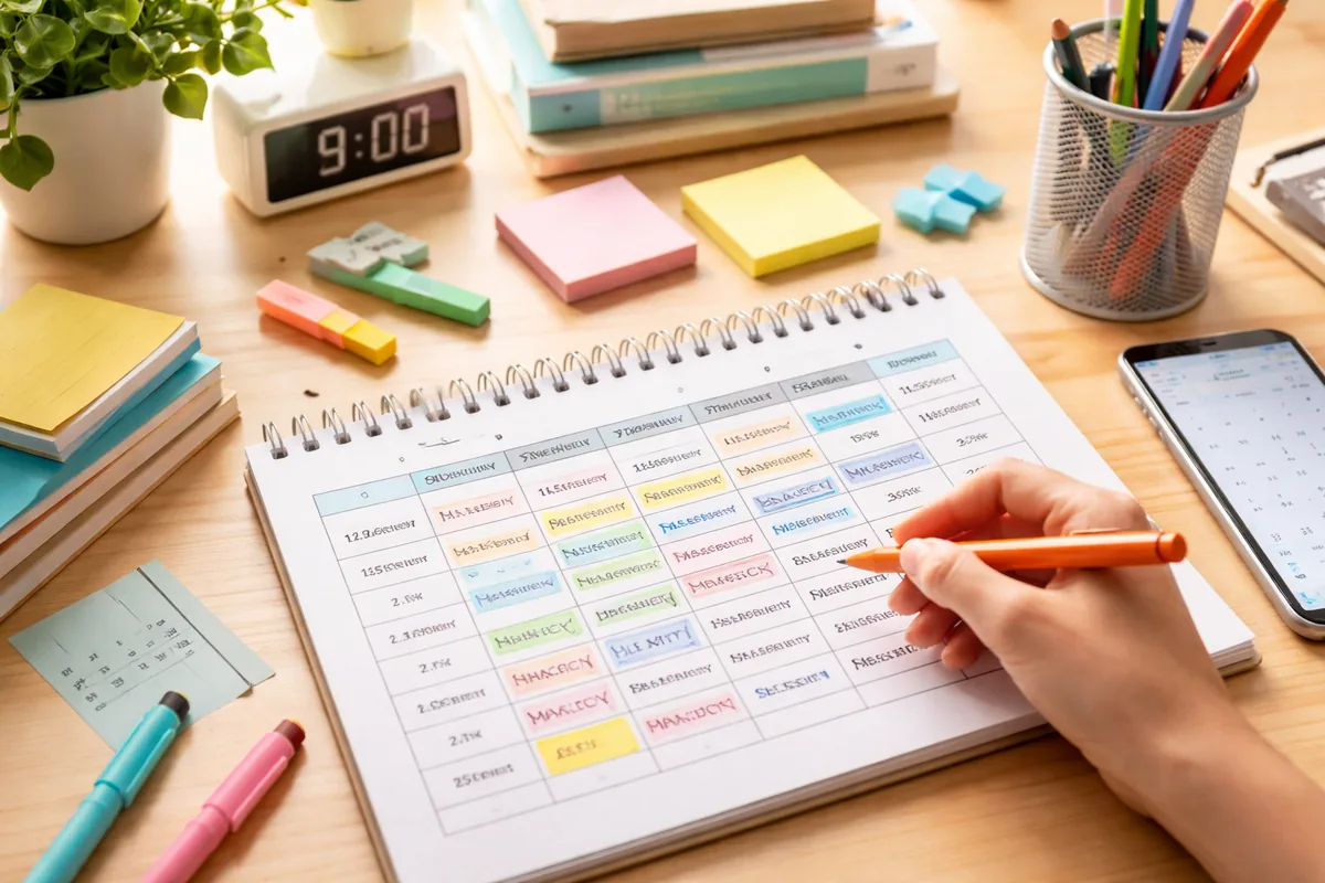 Comment établir un planning de révisions gratuit pour le Bac et le Brevet